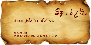 Szemján Éva névjegykártya